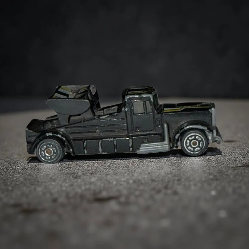Vintage Diecast 1981 Kidco Racing Semi Truck Black & Yellow Vehicle